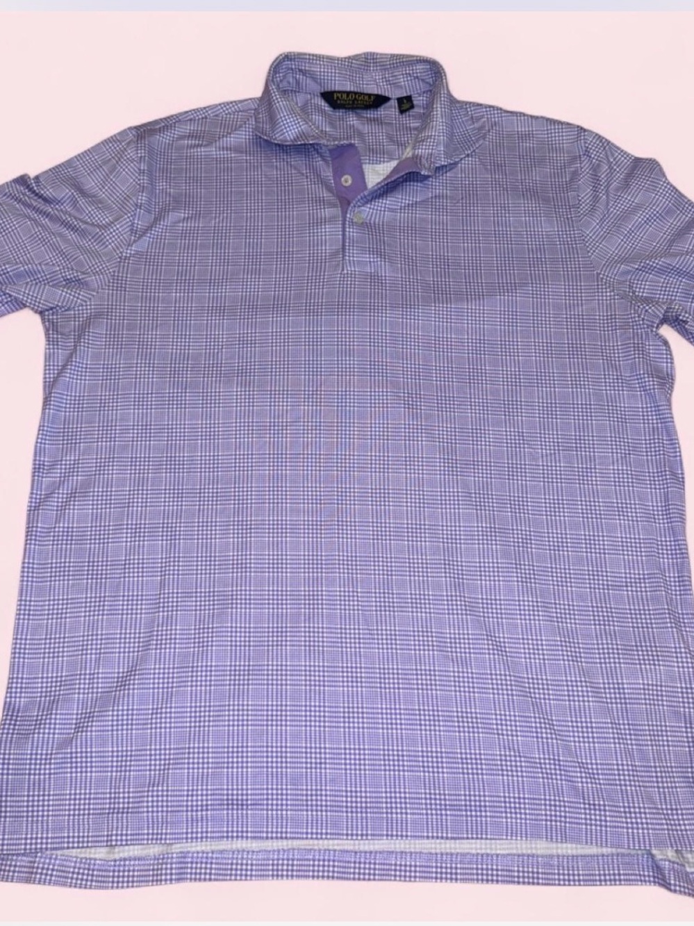Polo Golf Ralph Lauren lavender/purple gingham polo